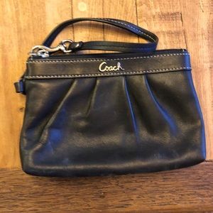 Coach leather wristlet.